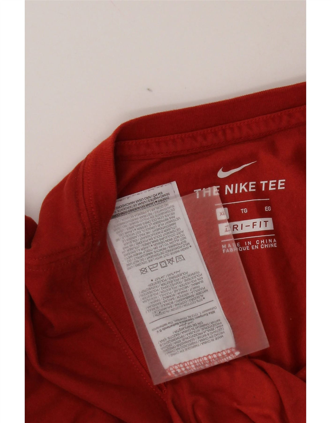 Camiseta Nike Masculina Dri Fit Graphic Top XL Algodão Vermelho