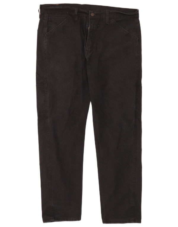 Calça casual reta masculina Hi-Ball Levi's W36 L30 algodão preto
