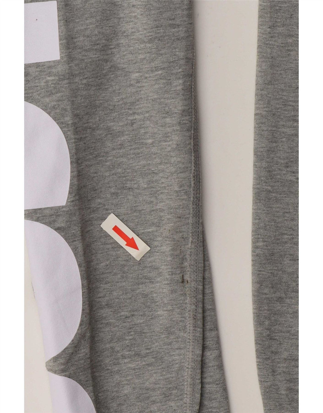 Leggings Nike Femininas Graphic UK 10 Pequenas Cinza Algodão