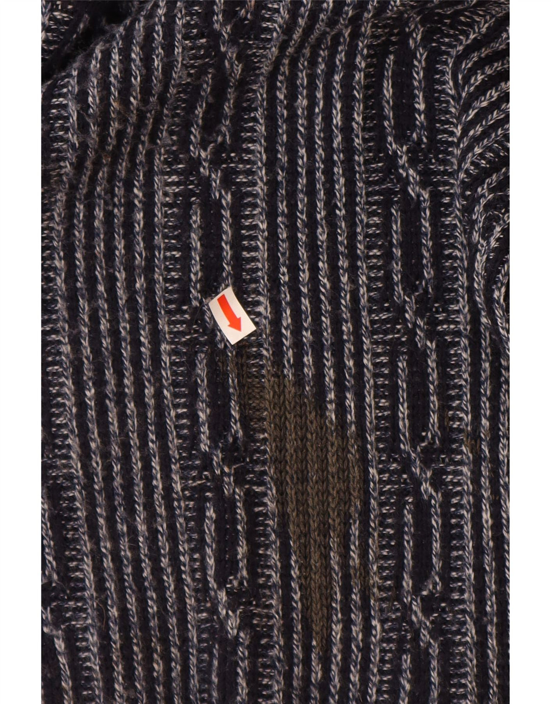 Suéter masculino C&A com gola canoa grande azul marinho Fair Isle poliacrílico