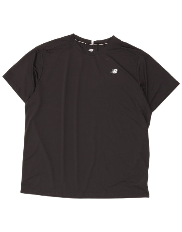 Camiseta masculina New Balance 2XL poliéster preto