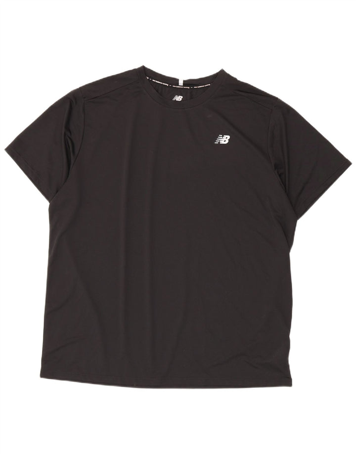 Camiseta masculina New Balance 2XL poliéster preto