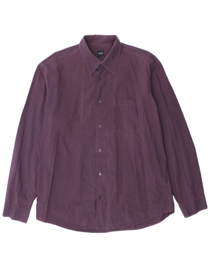 Camisa masculina HUGO BOSS grande roxa