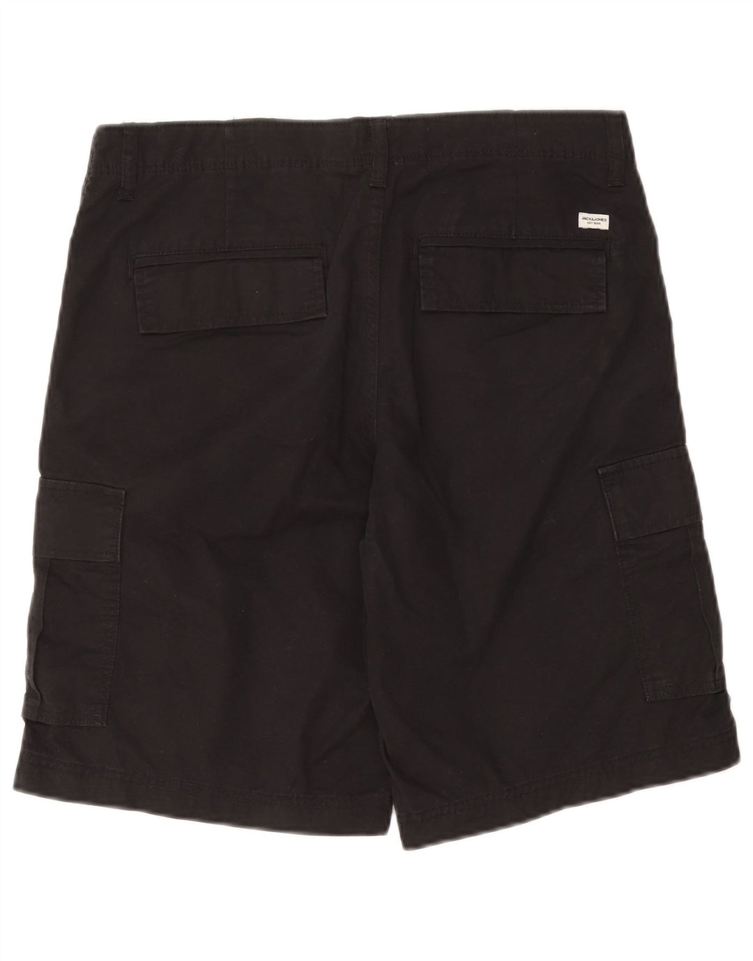 Shorts cargo masculino Jack & Jones médio W32 algodão preto