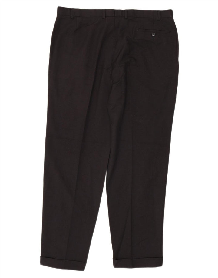 Calça masculina Marks & Spencer Pegged Suit W40 L33 azul marinho poliéster