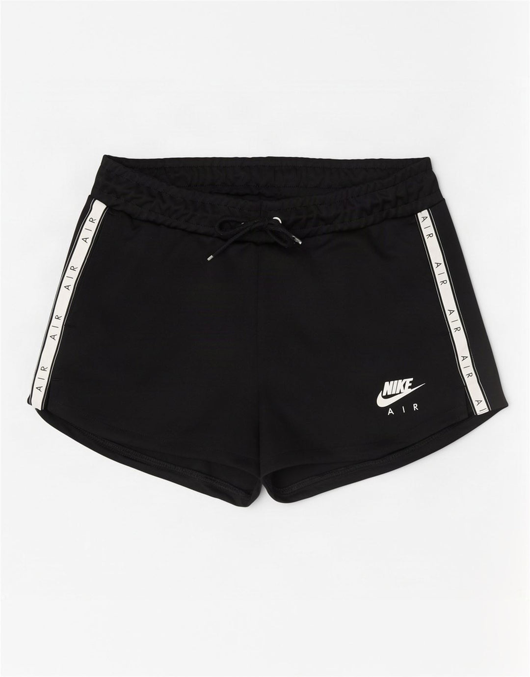 Shorts esportivos gráficos femininos Nike UK 12 médio preto colorblock poliéster