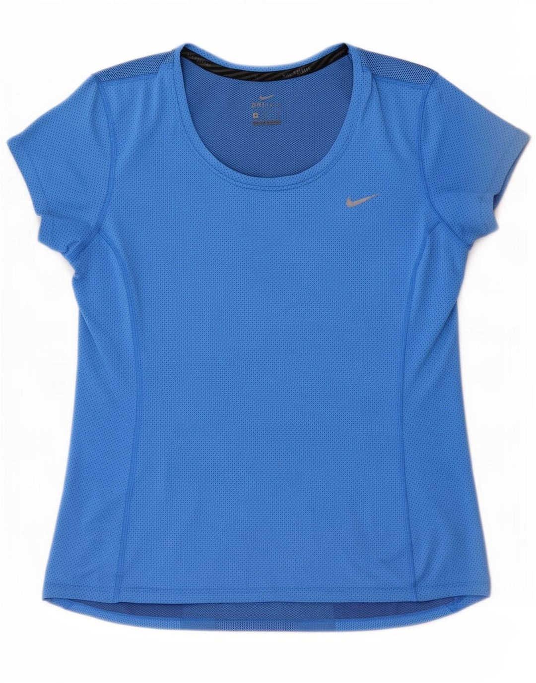 Camiseta feminina Nike Dri Fit Top UK 12 poliéster azul médio