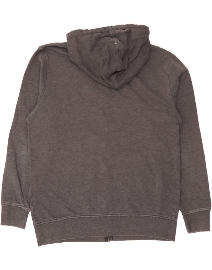 JACK & JONES Mens Graphic Zip Hoodie Sweater XL Grey Cotton Vintage Jack & Jones and Second-Hand Jack & Jones from Messina Hembry 