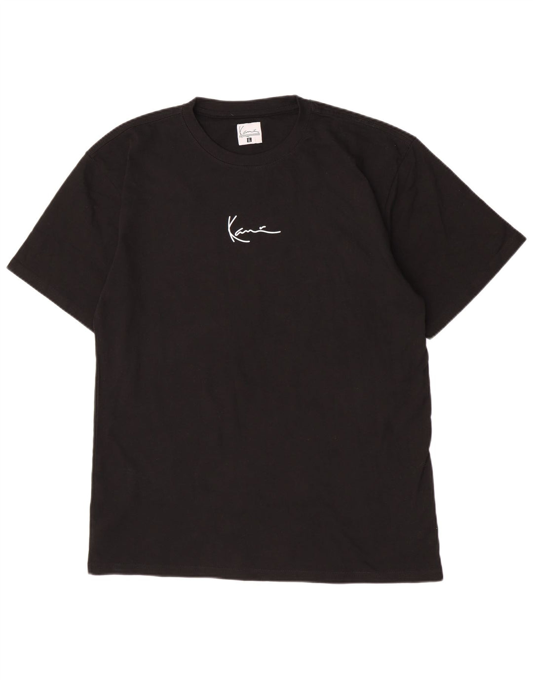 Camiseta masculina Karl Kani grande algodão preto