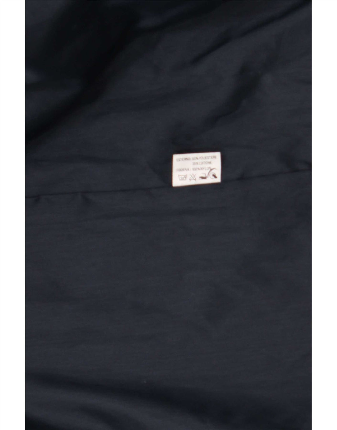 Sobretudo masculino Giramondo de ajuste solto UK 38 poliéster azul marinho médio