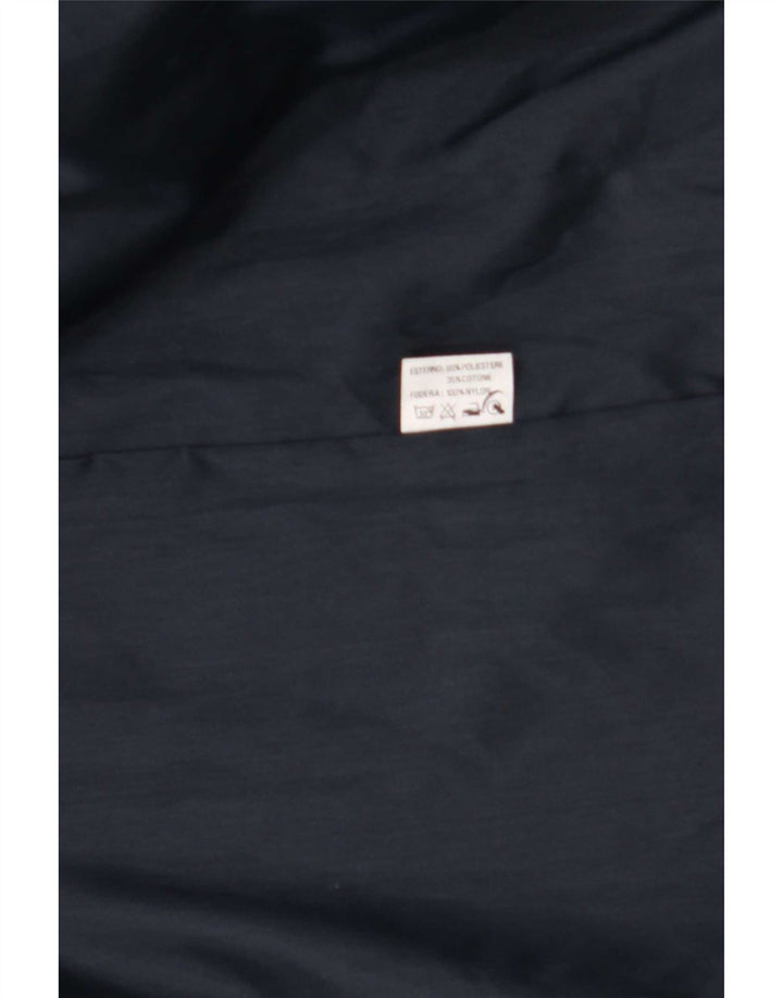 Sobretudo masculino Giramondo de ajuste solto UK 38 poliéster azul marinho médio
