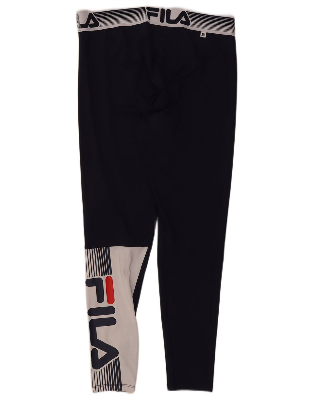 Fila Leggings Gráfico Feminino UK 14 Médio Azul Marinho Colourblock Poliéster