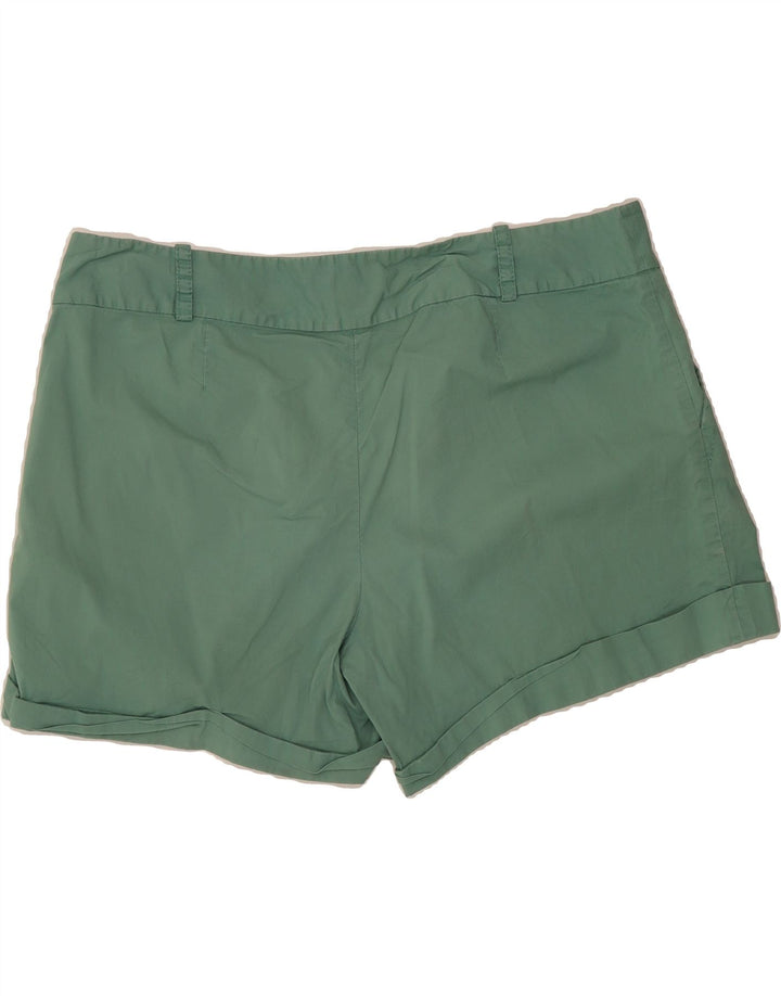 MOSSIMO Womens Stretch Hot Pants US 16 2XL W38 Green Cotton Vintage Mossimo and Second-Hand Mossimo from Messina Hembry 