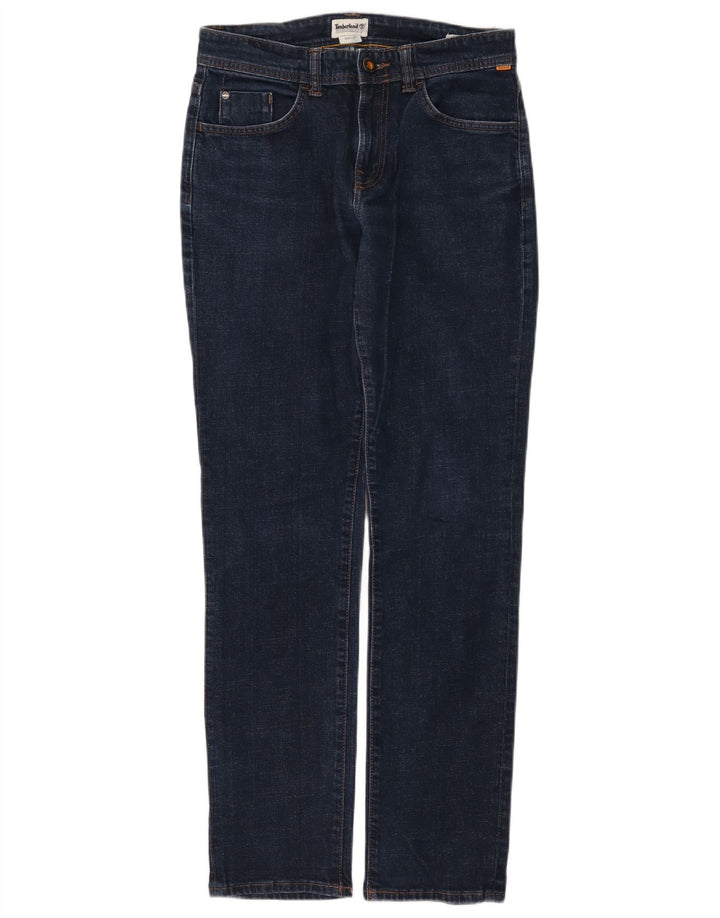 Timberland Jeans Slim Feminino W30 L32 Azul Marinho Algodão