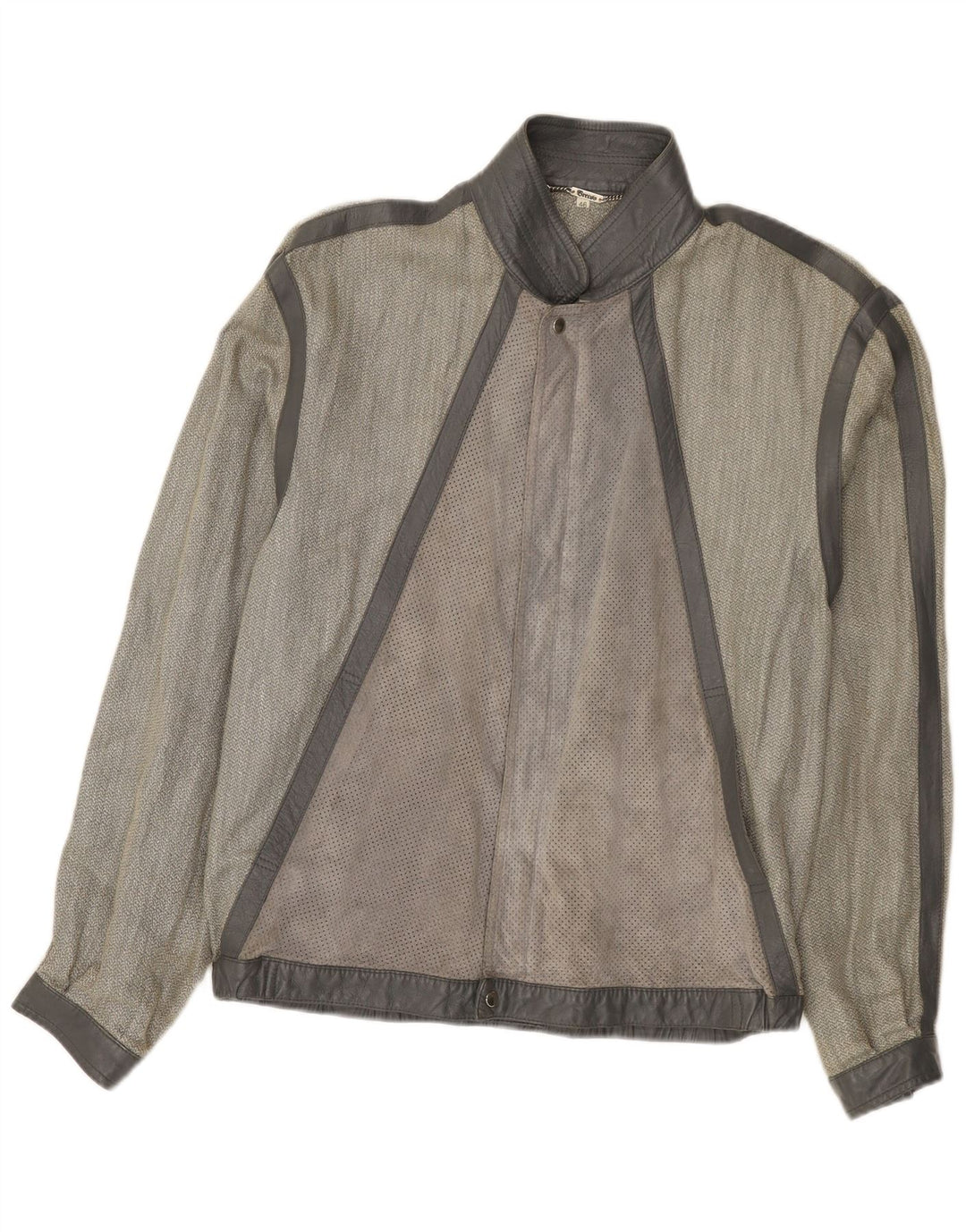 Jaqueta bomber masculina Breco IT 46 pequena cinza