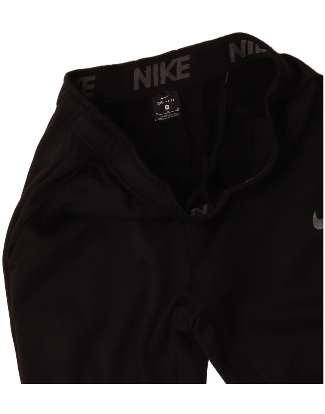 NIKE Mens Dri Fit Calças de treino Joggers Médio Preto Poliéster