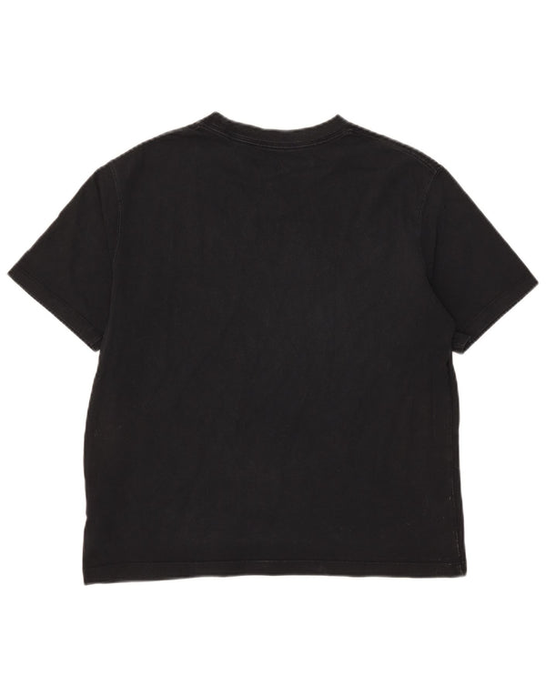 Camiseta feminina Jordan UK 10 pequena algodão preto