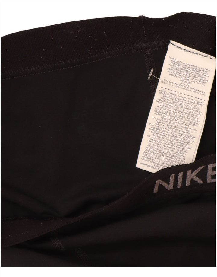Leggings Nike Femininas Graphic Crop UK 8 Pequenas Poliéster Pretas