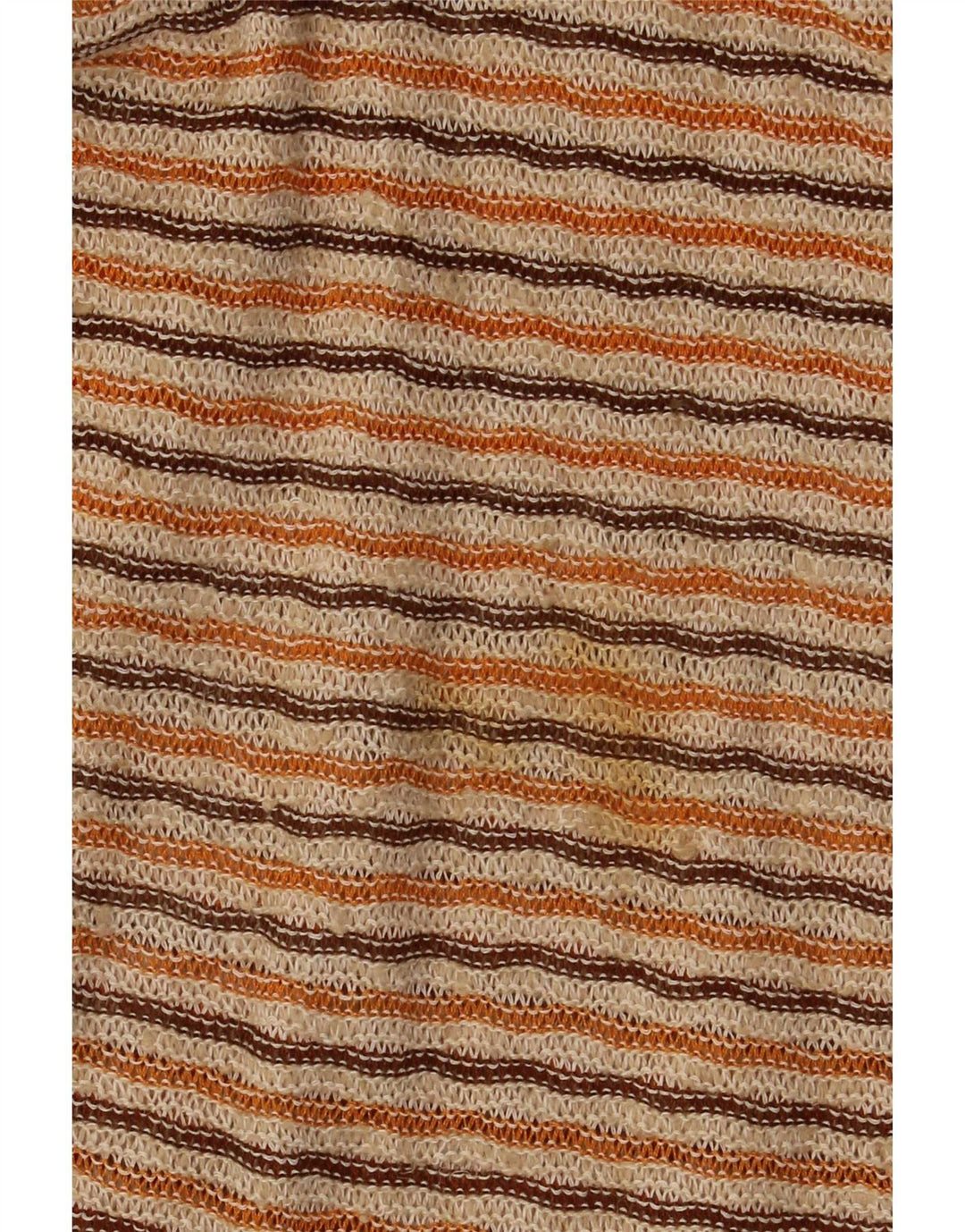 Vestido feminino vintage de malha deslizante UK 12 médio listrado multicolorido