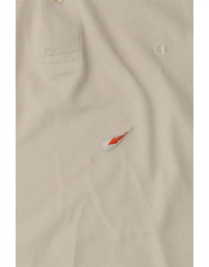 Camisa polo masculina Champion médio algodão branco