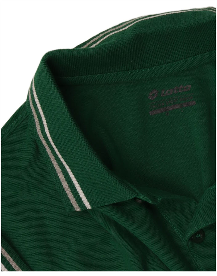 Camisa polo masculina Lotto verde médio