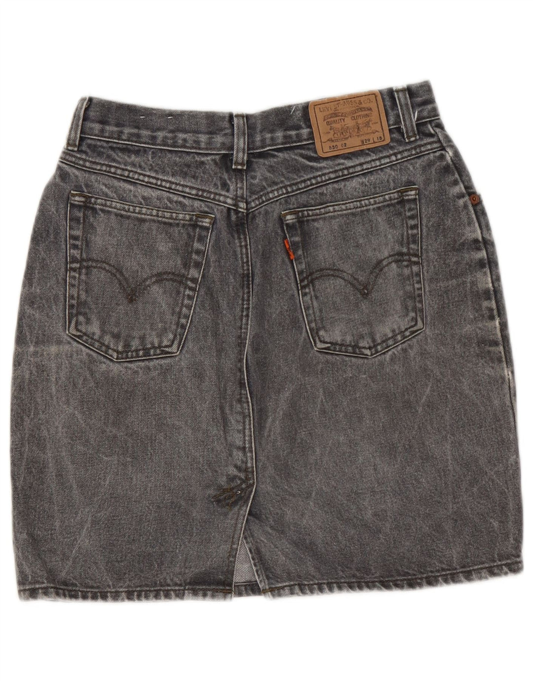 Saia jeans feminina LEVI'S W29 cinza médio