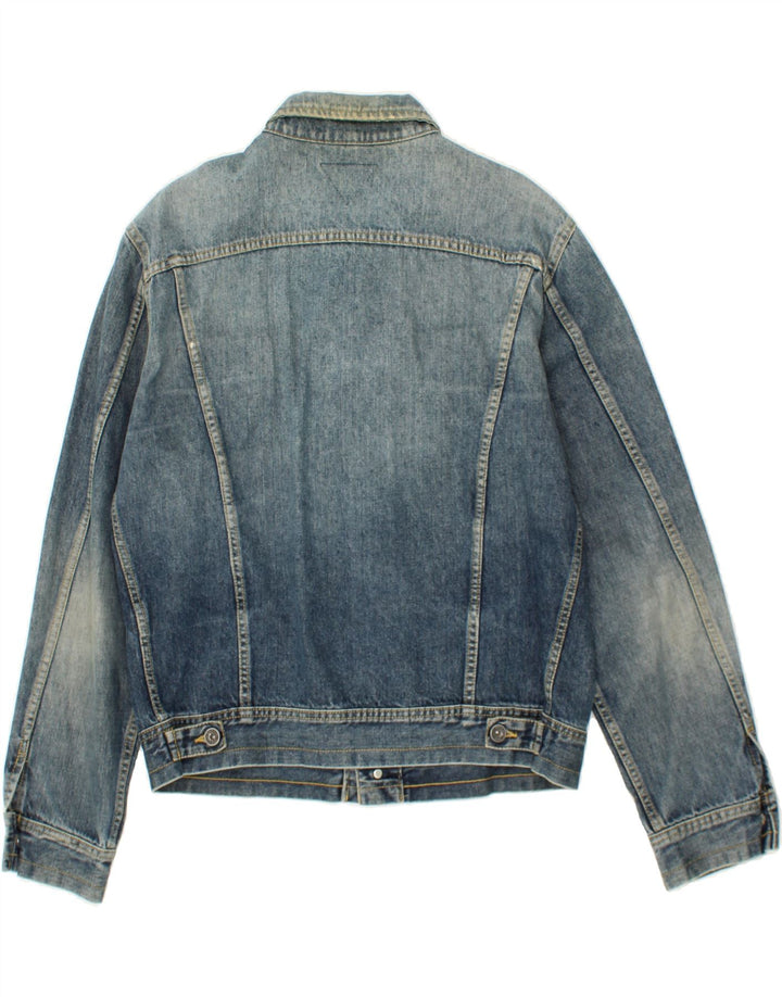 Jaqueta jeans masculina MELTIN' POT UK 44 2XL algodão azul