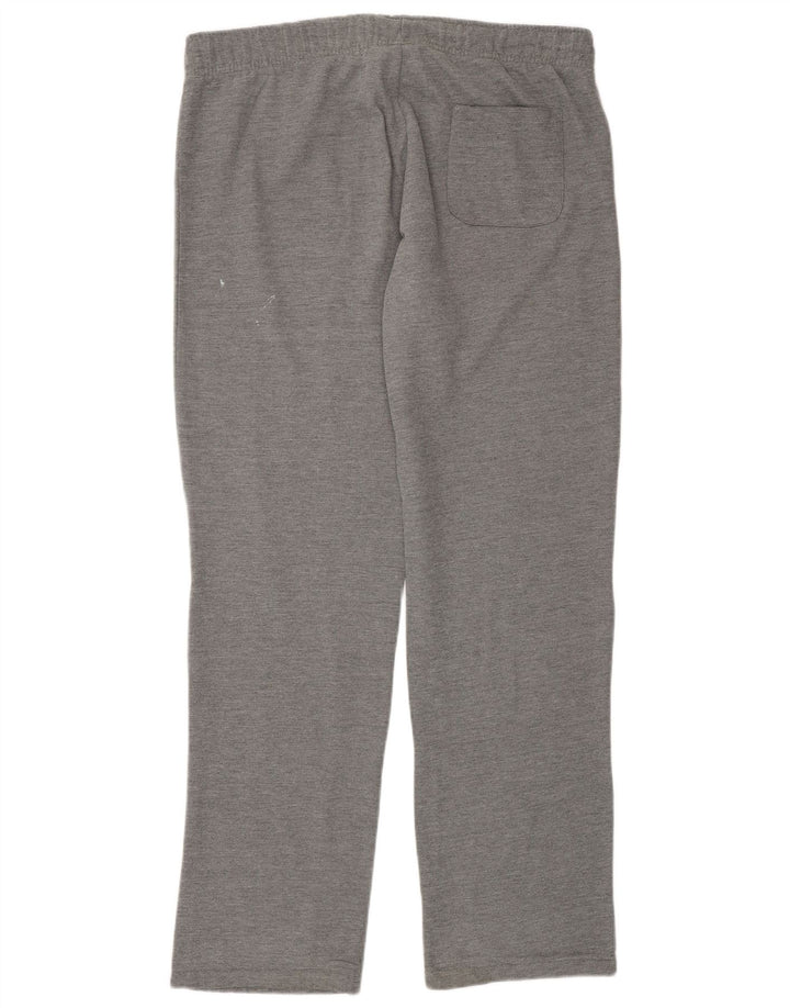 Calça de treino feminina Kappa UK 14 algodão manchado cinza médio
