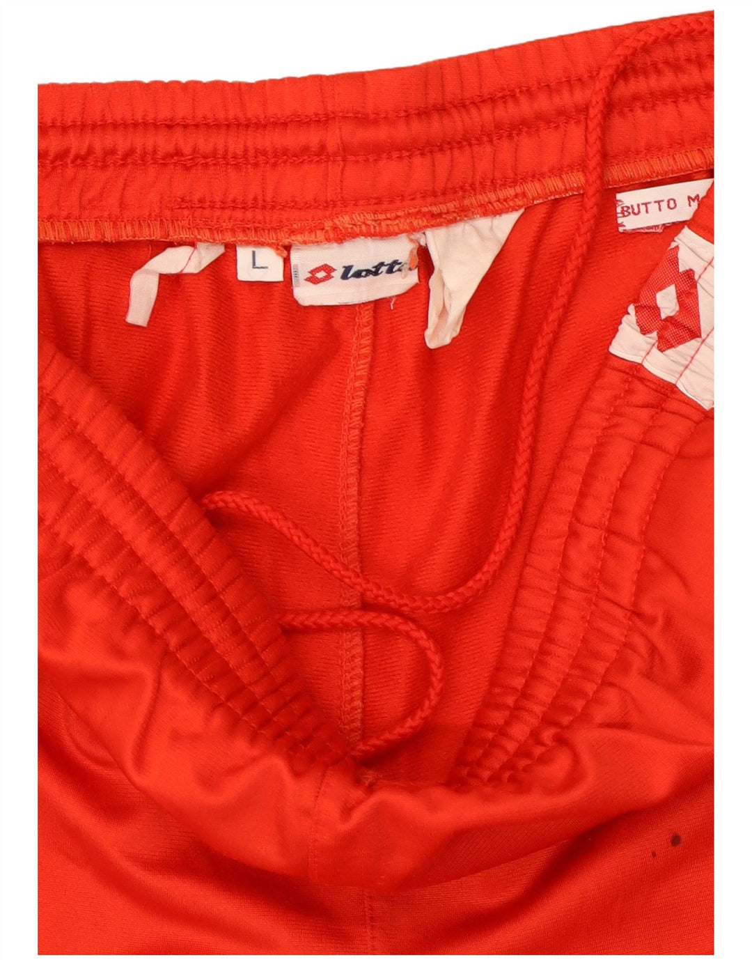 Calça de treino masculina Lotto com estampa gráfica grande bloco colorido vermelho