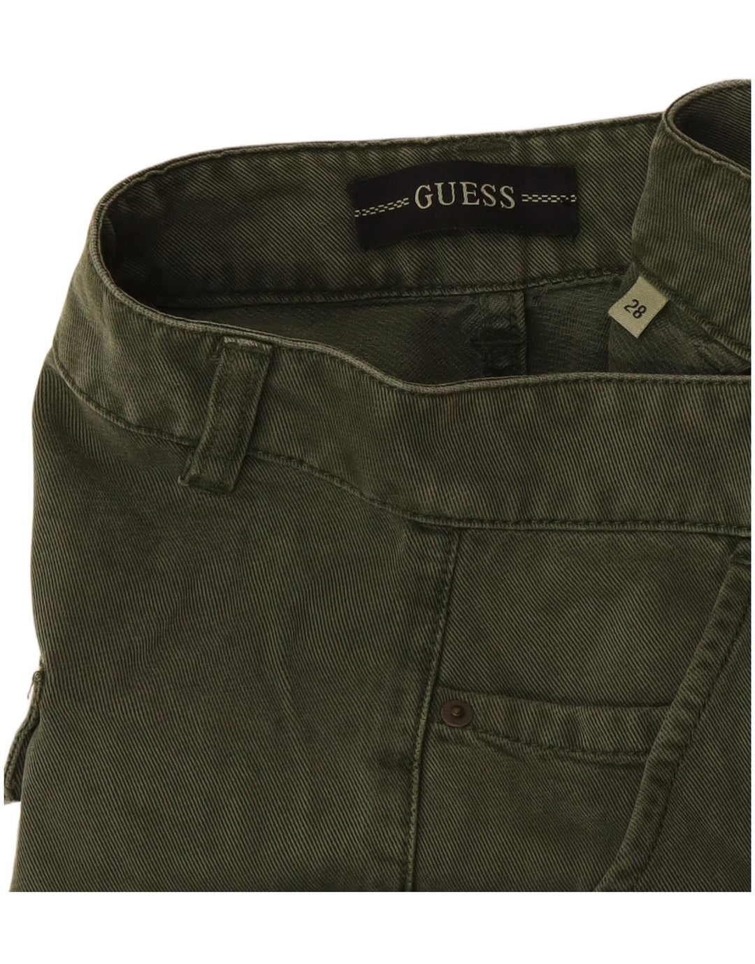 Calça cargo feminina Guess W28 L29 verde