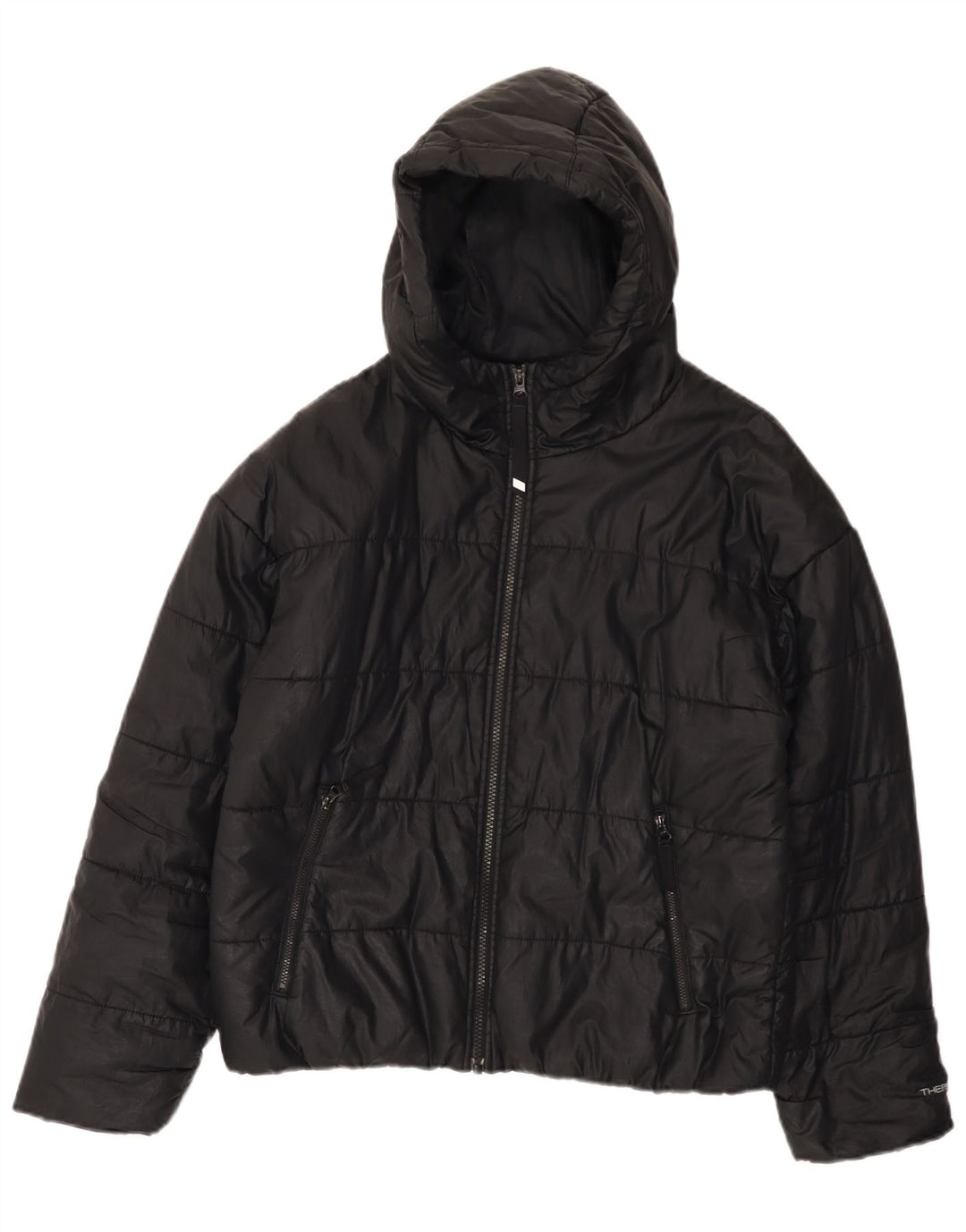 Jaqueta Nike Feminina Therma-Fit Oversized Acolchoada UK 10 Pequena Poliéster Preta