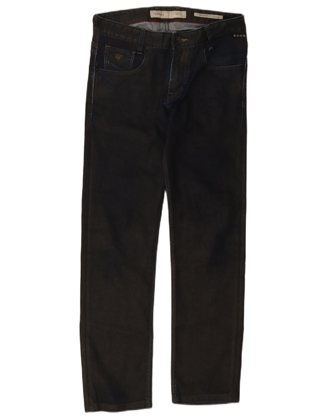 Guess Calça Jeans Feminina Slim Tapered W30 L29 Azul Marinho