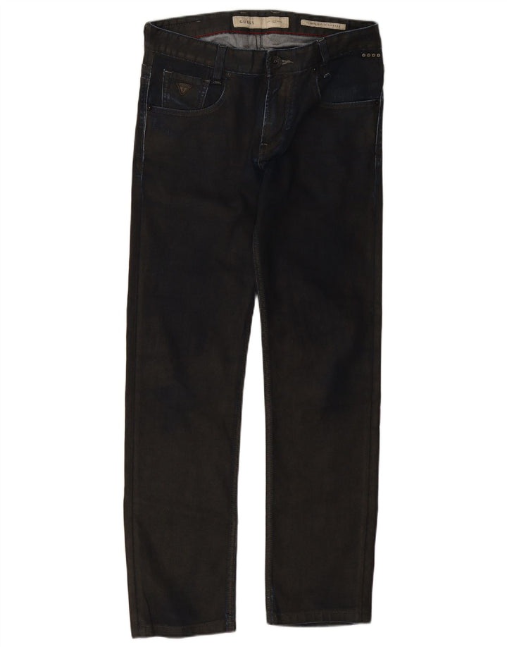 Guess Calça Jeans Feminina Slim Tapered W30 L29 Azul Marinho