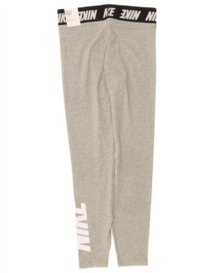 Leggings Nike Femininas Tight Fit Graphic UK 12 Medium Grey Colourblock