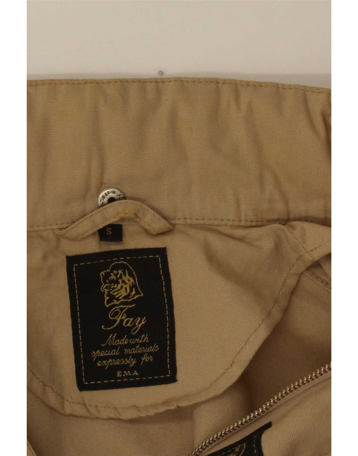 Jaqueta utilitária masculina Fay Loose Fit UK 36 pequena bege