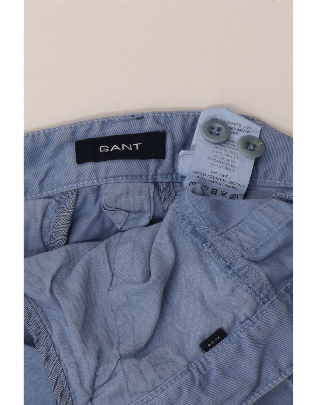 GANT Mens Cargo Shorts W34 Grande Algodão Azul