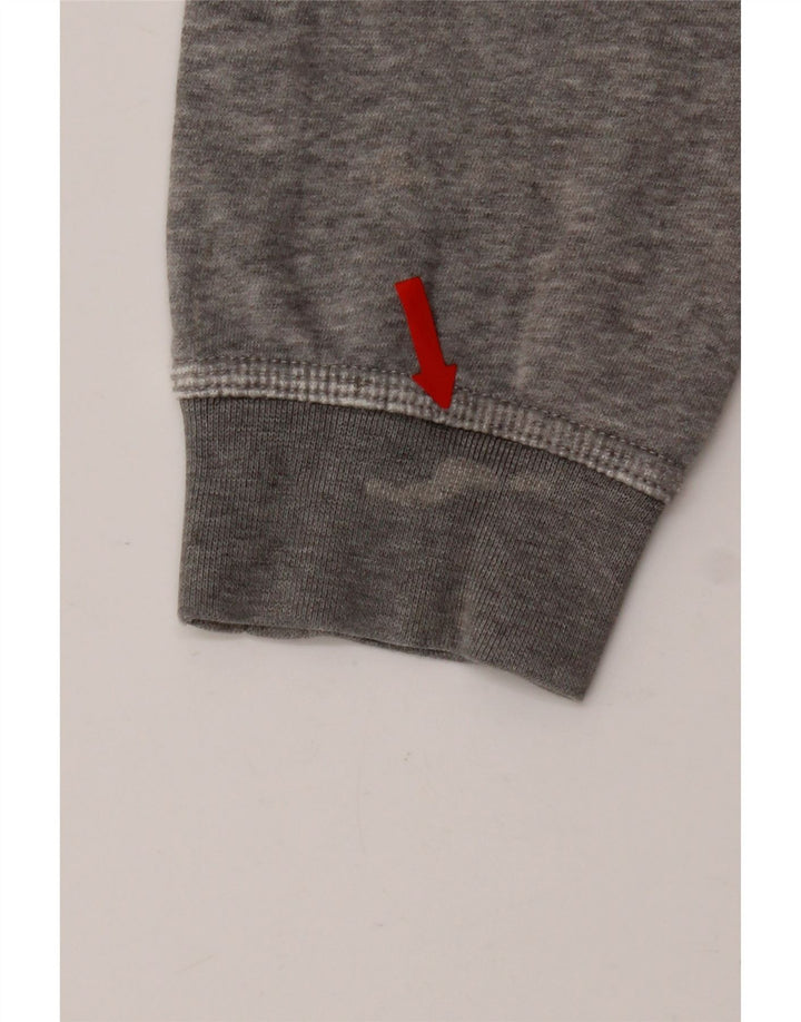 Moletom masculino Nike Jumper pequeno cinza manchado de algodão