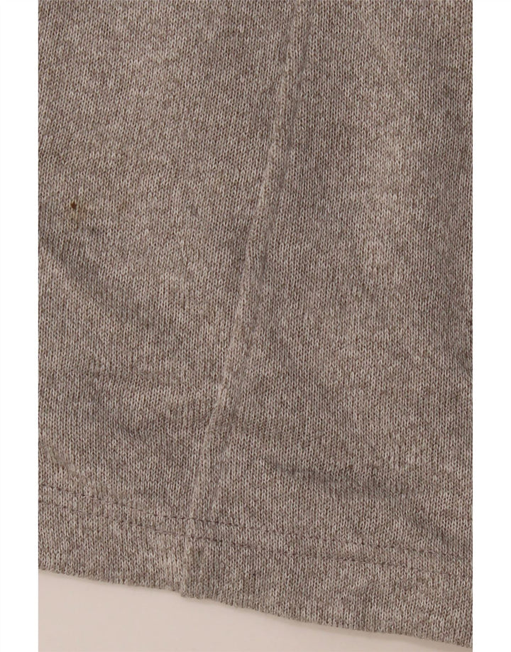 Suéter feminino Eddie Bauer com capuz e zíper Reino Unido 18 XL cinza poliéster