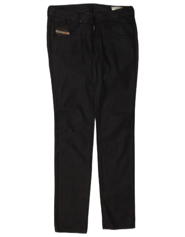 Jeans Clush Slim Feminino Diesel W27 L32 Algodão Preto