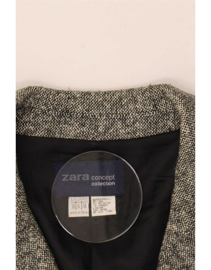 Sobretudo feminino Zara Oversized EU 38 Lã cinza pequena