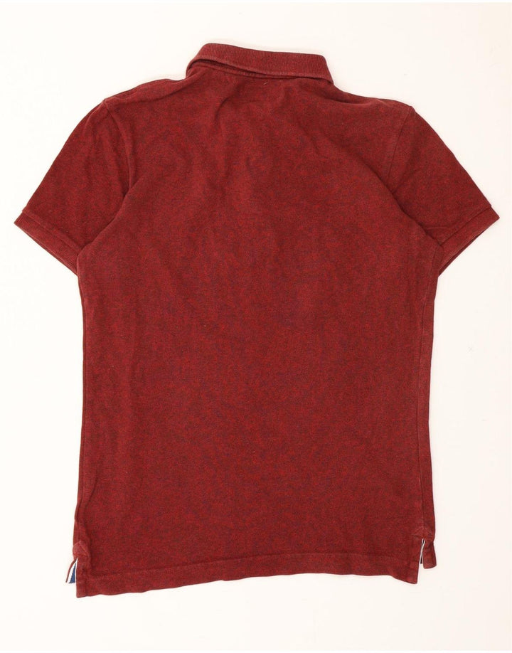 SUPERDRY Mens Polo Shirt Small Burgundy Cotton Vintage Superdry and Second-Hand Superdry from Messina Hembry 