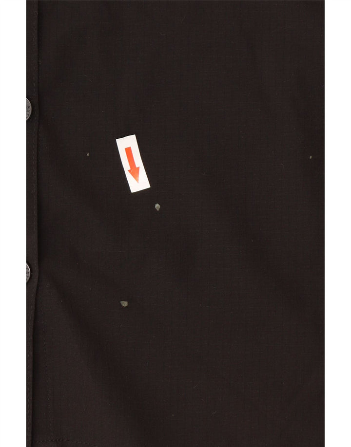Camisa feminina de manga curta Mountain Warehouse poliéster preto grande Reino Unido 16