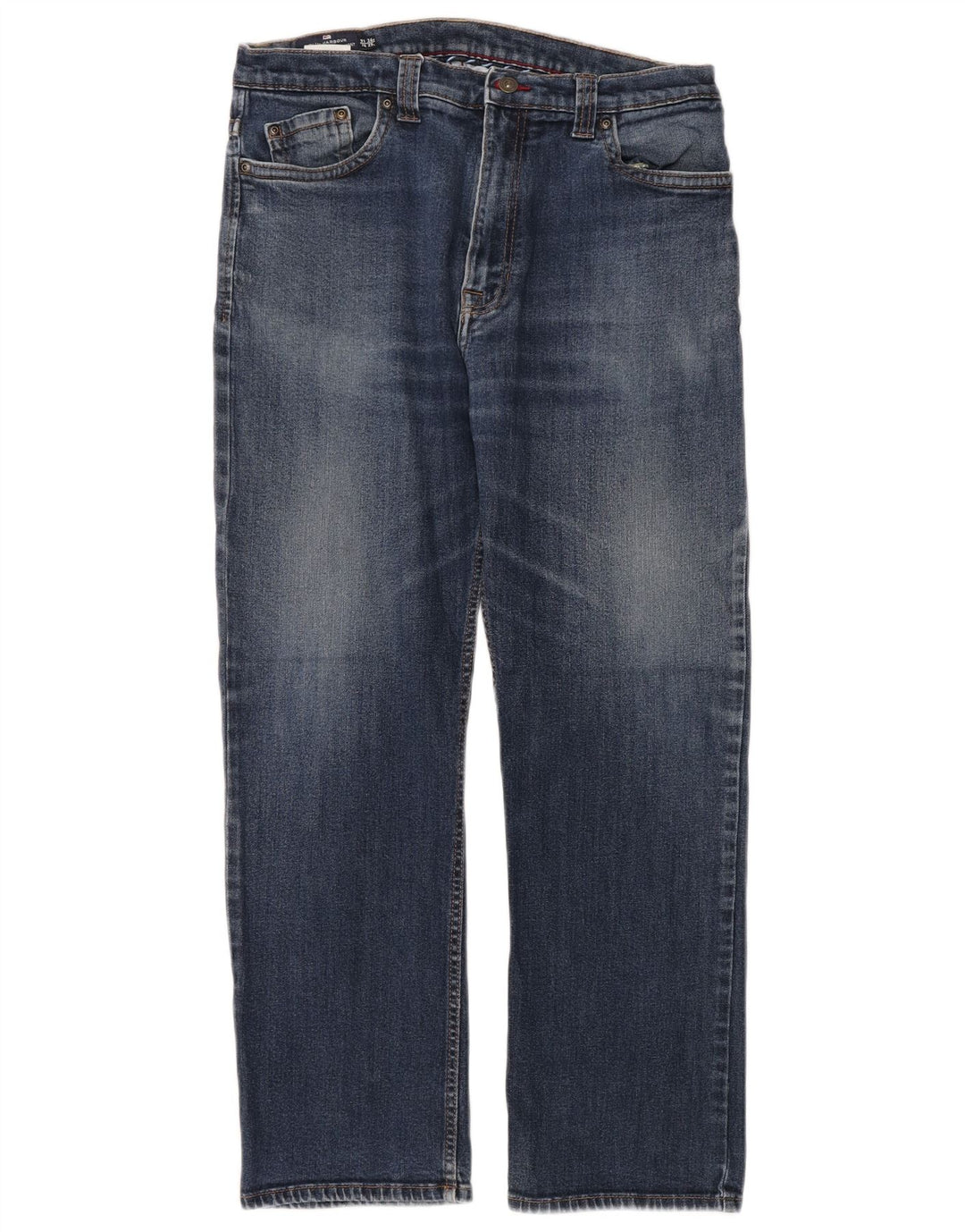 Calça jeans reta masculina Marks & Spencer Blue Harbor W36 L29 algodão azul