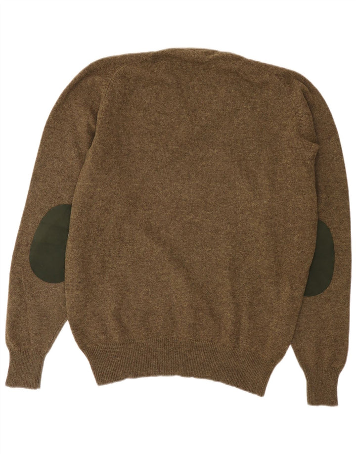 Suéter masculino Kappa com decote em V XL lã verde