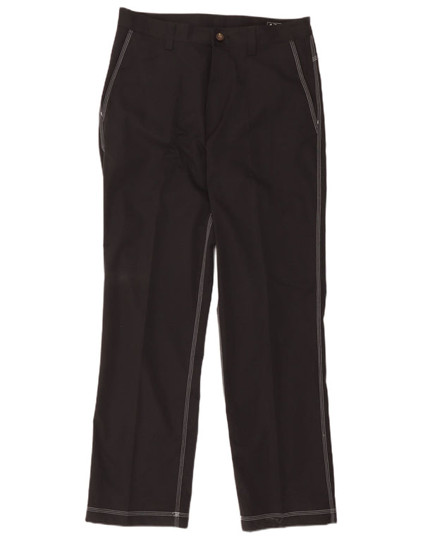 Adidas Mens Climacool Straight Chino Calças W34 L32 Poliéster Preto