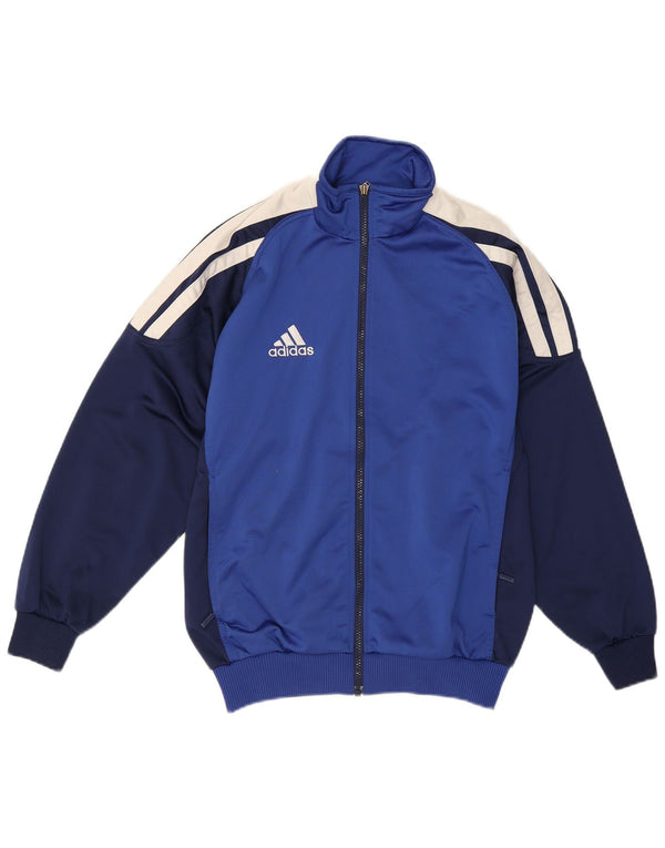 Jaqueta Adidas Meninos Treino Top 13-14 Anos Azul Marinho Colorblock