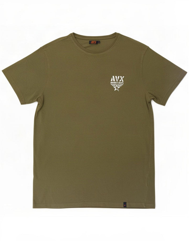 Avirex Camiseta masculina Top Grande Cáqui