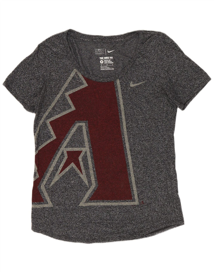 Camiseta feminina Nike Arizona Diamondbacks com estampa gráfica UK 12 cinza médio