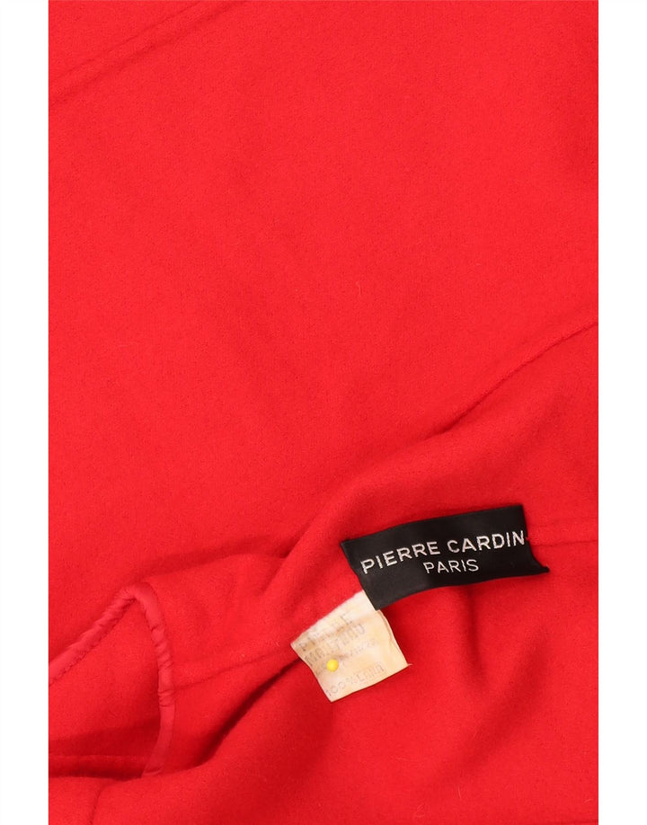 Jaqueta blazer feminina Pierre Cardin com 1 botão IT 42 médio vermelho lã clássica