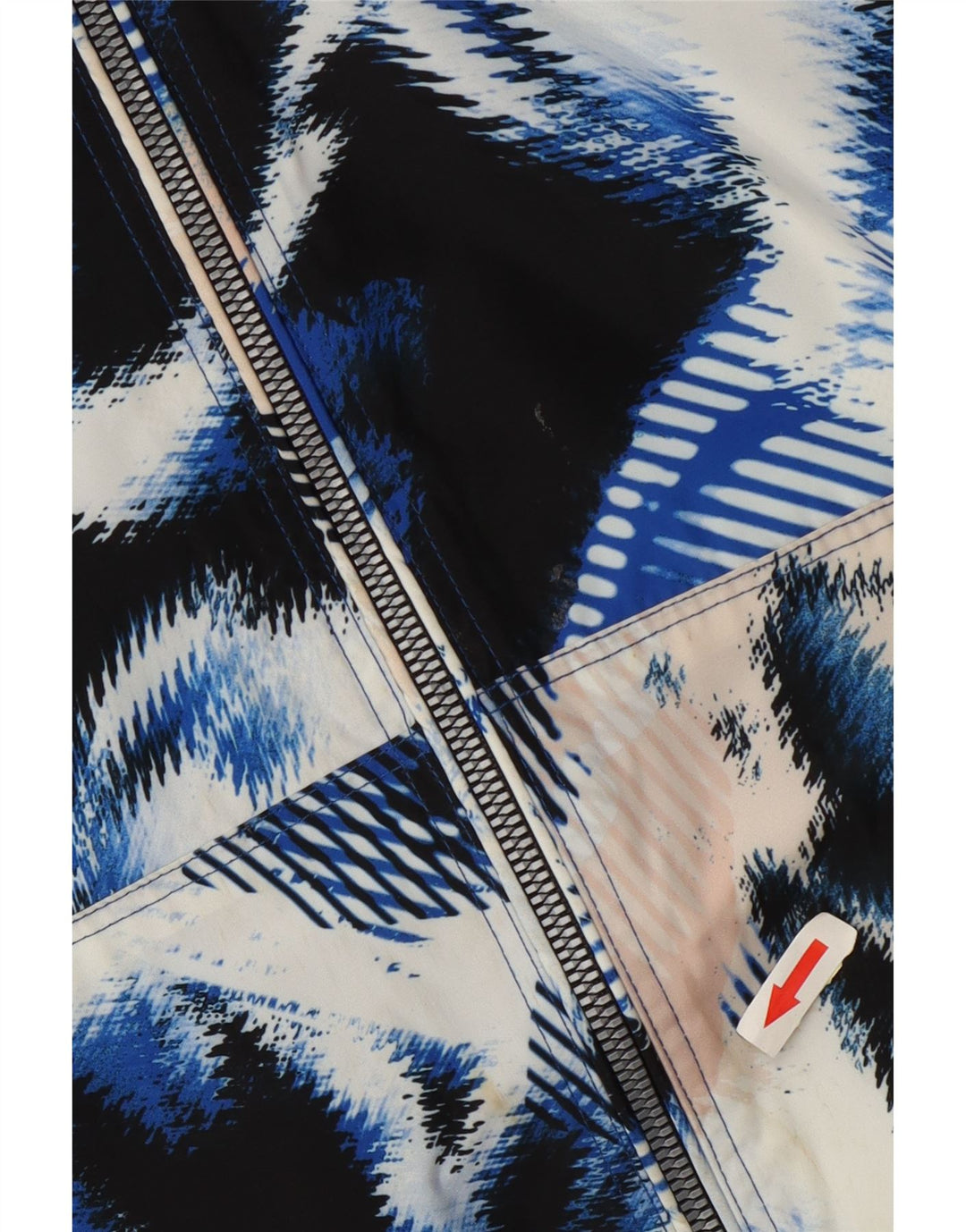 Calvin Klein Jaqueta feminina com estampa abstrata de agasalho Reino Unido 10 pequeno multi